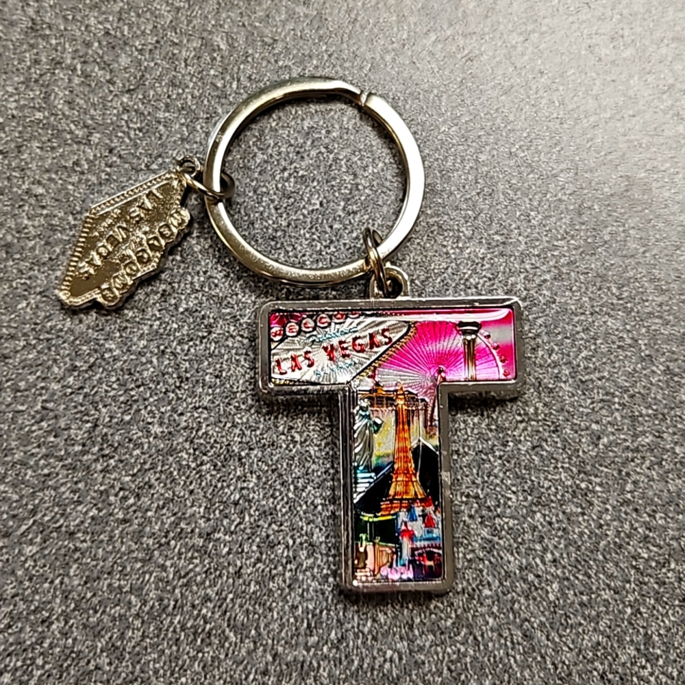 Las Vegas T Keychain